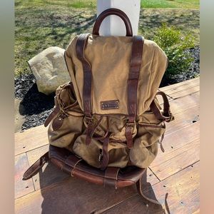 LL Bean Canvas Continental Rucksack